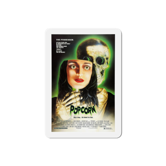 Popcorn 1991 Movie Poster Die-Cut Magnet-2" x 2"-The Sticker Space