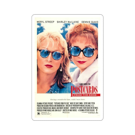 Postcards from the Edge 1990 Movie Poster STICKER Vinyl Die-Cut Decal-6 Inch-The Sticker Space