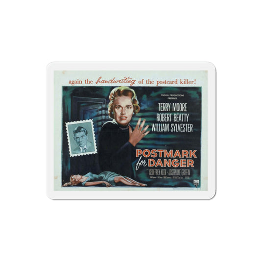 Postmark for Danger 1955 Movie Poster Die-Cut Magnet-2 Inch-The Sticker Space