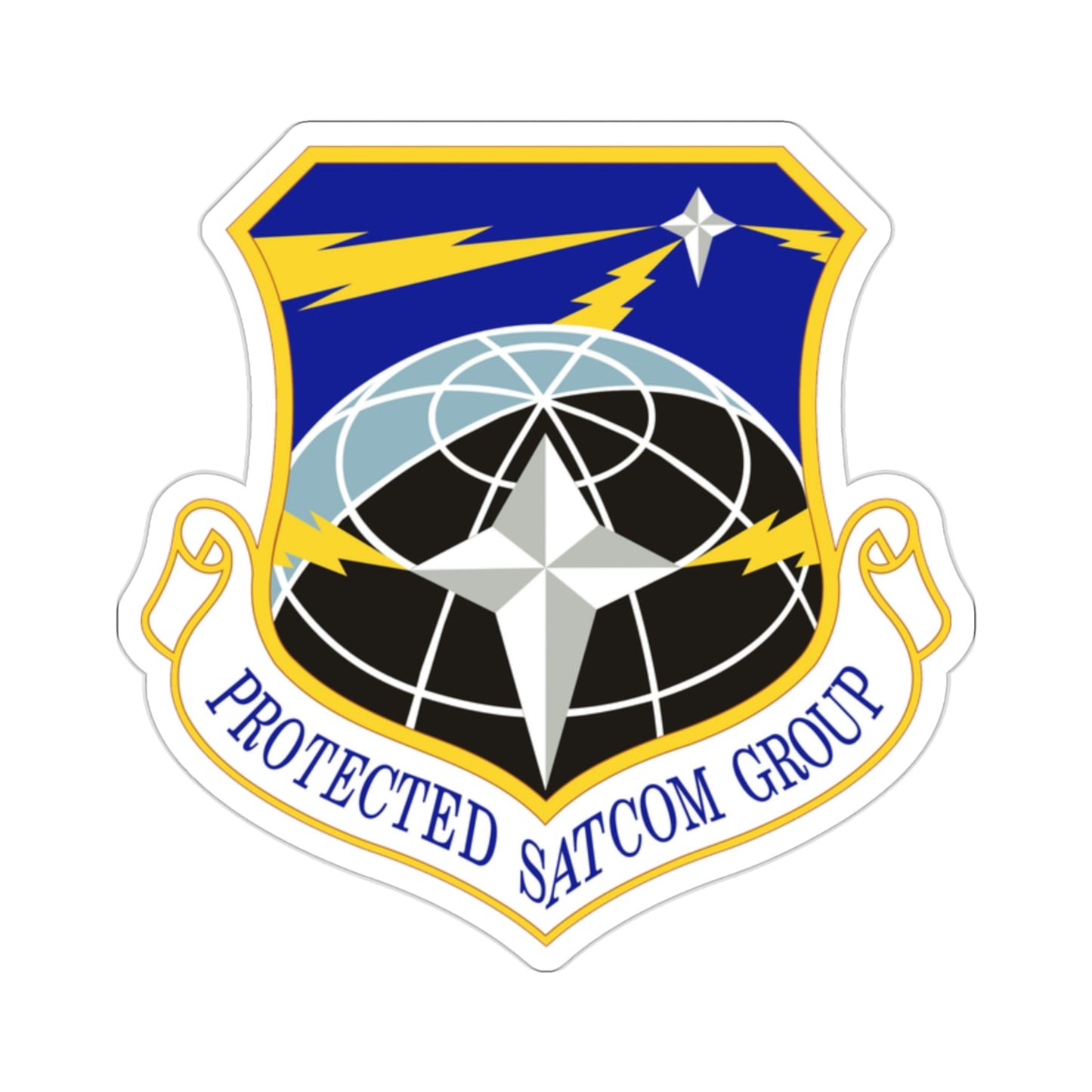 Protected SATCOM Group (U.S. Air Force) STICKER Vinyl Die-Cut Decal-2 Inch-The Sticker Space
