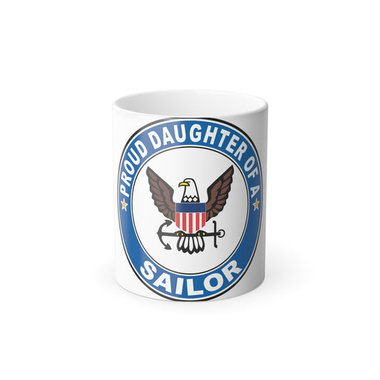 Proud Daughter of a Sailor (U.S. Navy) Color Changing Mug 11oz-11oz-The Sticker Space