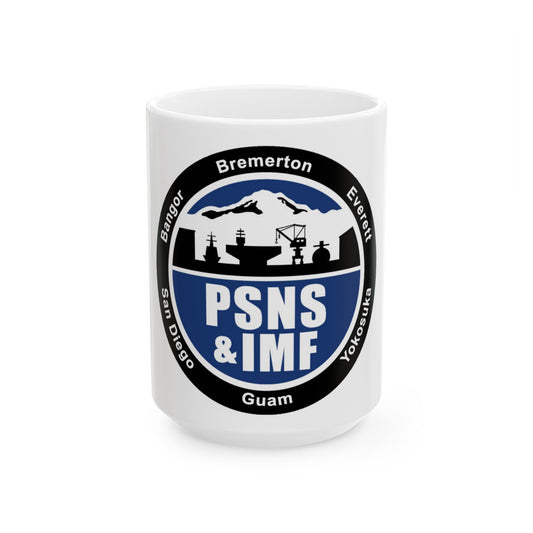 PSNS & IMF (U.S. Navy) White Coffee Mug-15oz-The Sticker Space
