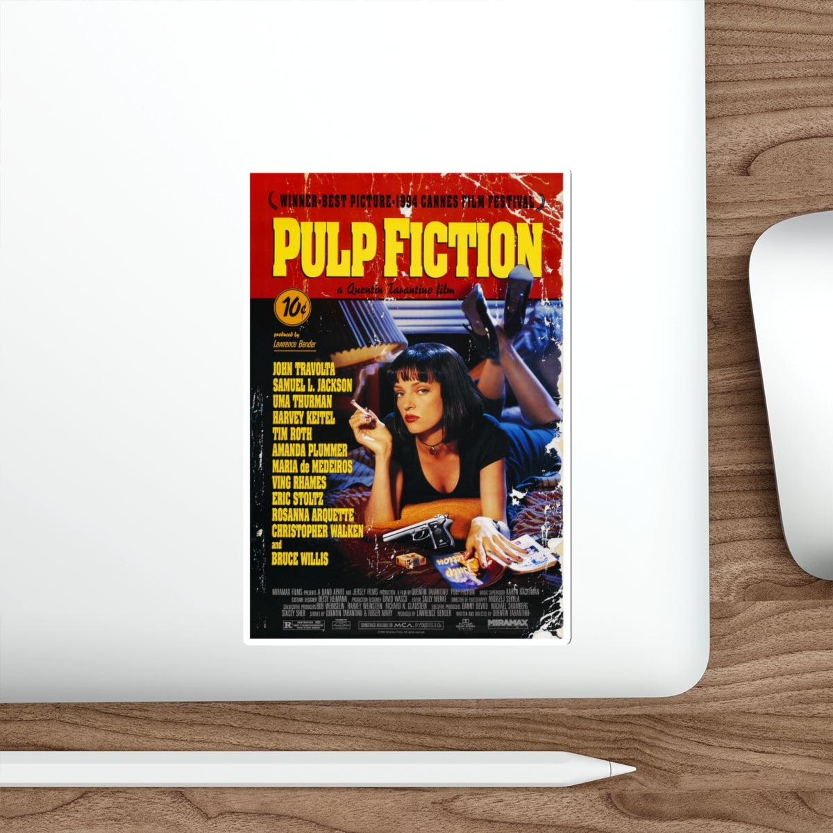 PULP FICTION (2) 1994 Movie Poster STICKER Vinyl Die-Cut Decal-The Sticker Space