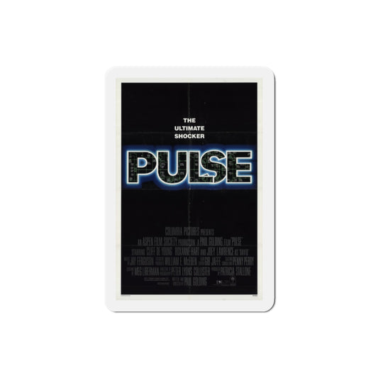 Pulse 1988 Movie Poster Die-Cut Magnet-2" x 2"-The Sticker Space