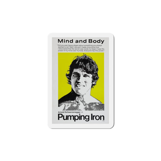 Pumping Iron 1977 2 Movie Poster Die-Cut Magnet-5 Inch-The Sticker Space