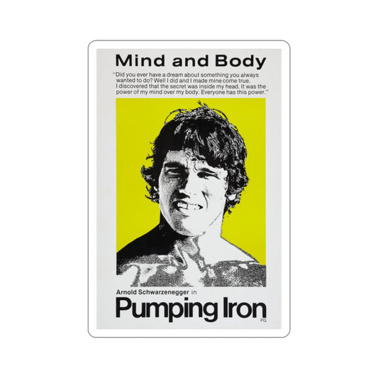 Pumping Iron 1977 2 Movie Poster STICKER Vinyl Die-Cut Decal-2 Inch-The Sticker Space