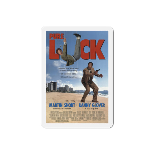 Pure Luck 1991 Movie Poster Die-Cut Magnet-2" x 2"-The Sticker Space