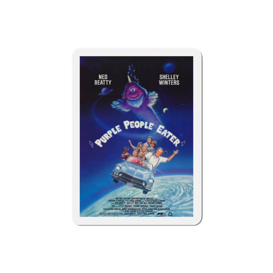 Purple People Eater 1988 Movie Poster Die-Cut Magnet-2" x 2"-The Sticker Space