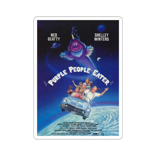 Purple People Eater 1988 Movie Poster STICKER Vinyl Die-Cut Decal-6 Inch-The Sticker Space