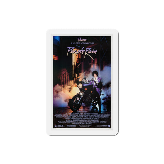 Purple Rain 1984 Movie Poster Die-Cut Magnet-2" x 2"-The Sticker Space