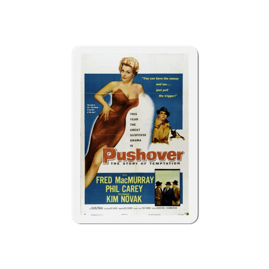 Pushover 1954 Movie Poster Die-Cut Magnet-2 Inch-The Sticker Space
