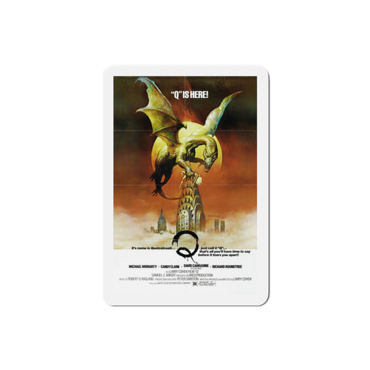 Q 1982 Movie Poster Die-Cut Magnet-2" x 2"-The Sticker Space