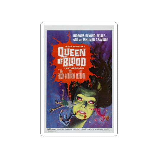 QUEEN OF BLOOD 1966 Movie Poster STICKER Vinyl Die-Cut Decal-White-The Sticker Space