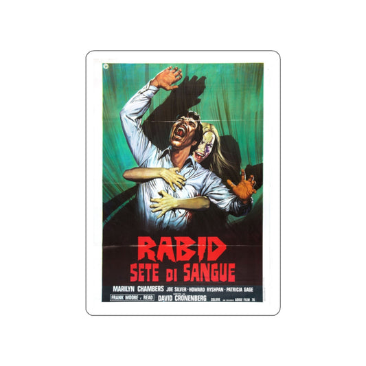 RABID (4) 1977 Movie Poster STICKER Vinyl Die-Cut Decal-White-The Sticker Space