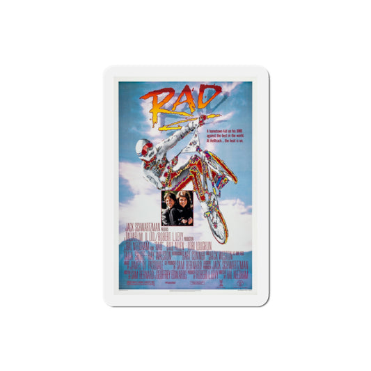 Rad 1986 Movie Poster Die-Cut Magnet-2" x 2"-The Sticker Space