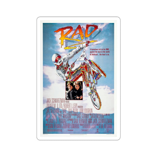 Rad 1986 Movie Poster STICKER Vinyl Die-Cut Decal-6 Inch-The Sticker Space