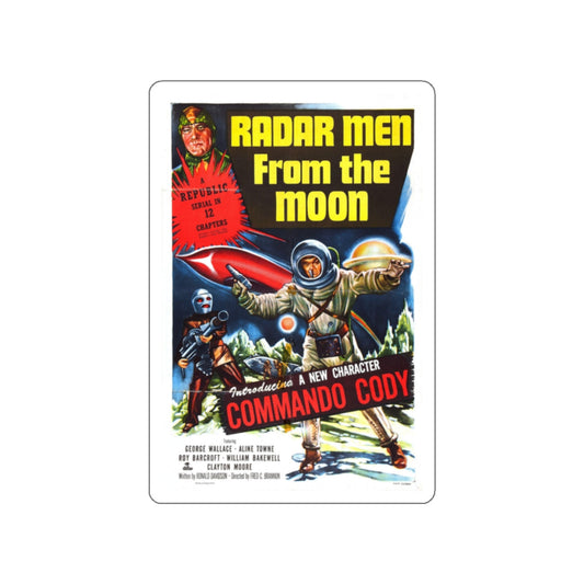 RADAR MEN FROM THE MOON 1952 Movie Poster STICKER Vinyl Die-Cut Decal-White-The Sticker Space