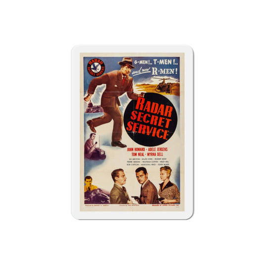 Radar Secret Service 1950 Movie Poster Die-Cut Magnet-2 Inch-The Sticker Space