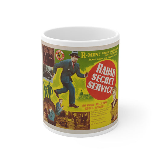 Radar Secret Service 1950 Movie Poster - White Coffee Cup 11oz-11oz-The Sticker Space
