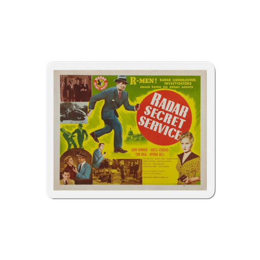 Radar Secret Service 1950 v2 Movie Poster Die-Cut Magnet-2 Inch-The Sticker Space
