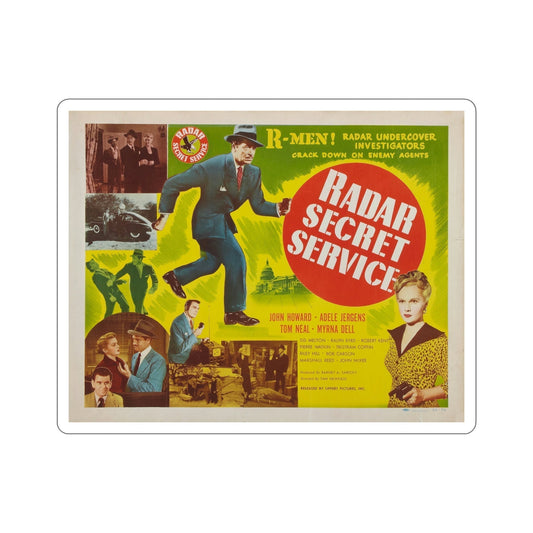 Radar Secret Service 1950 v2 Movie Poster STICKER Vinyl Die-Cut Decal-6 Inch-The Sticker Space
