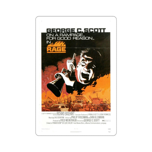 Rage 1972 Movie Poster STICKER Vinyl Die-Cut Decal-6 Inch-The Sticker Space