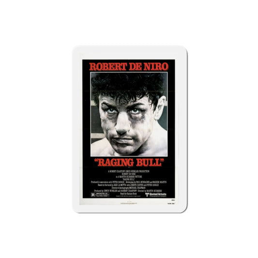 Raging Bull 1980 Movie Poster Die-Cut Magnet-2" x 2"-The Sticker Space