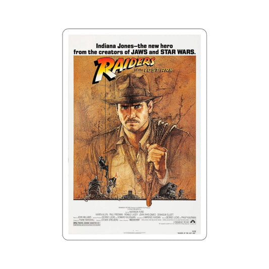 Raiders of the Lost Ark 1981 Movie Poster STICKER Vinyl Die-Cut Decal-6 Inch-The Sticker Space