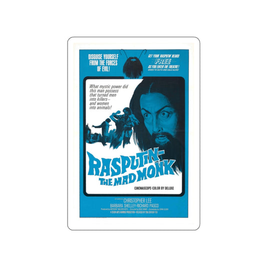 RASPUTIN THE MAD MONK 1966 Movie Poster STICKER Vinyl Die-Cut Decal-White-The Sticker Space