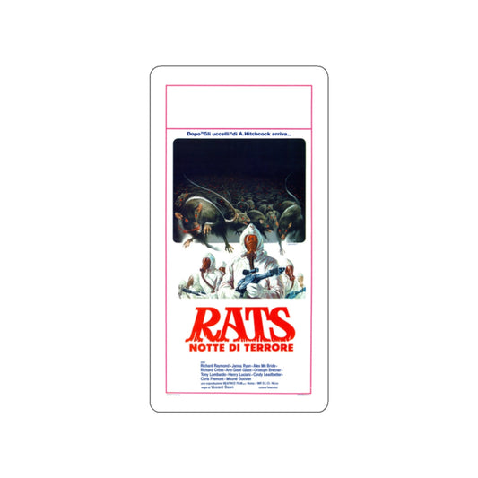 RATS NIGHT OF TERROR 1984 Movie Poster STICKER Vinyl Die-Cut Decal-White-The Sticker Space