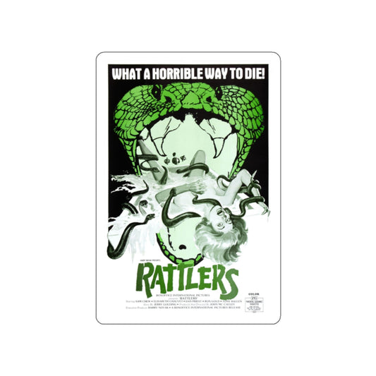 RATTLERS 1976 Movie Poster STICKER Vinyl Die-Cut Decal-White-The Sticker Space