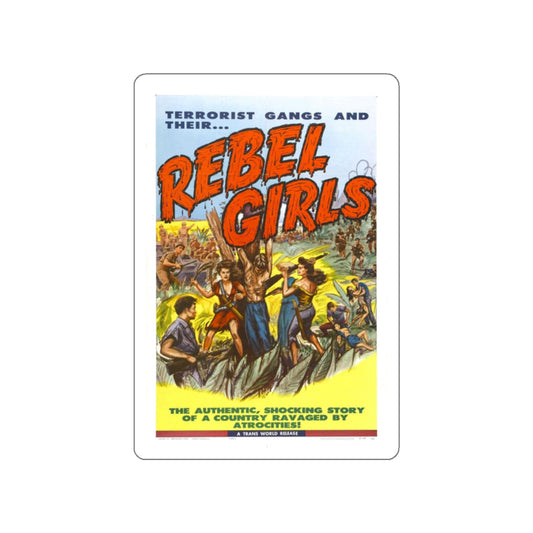 REBEL GIRLS 1960 Movie Poster STICKER Vinyl Die-Cut Decal-White-The Sticker Space