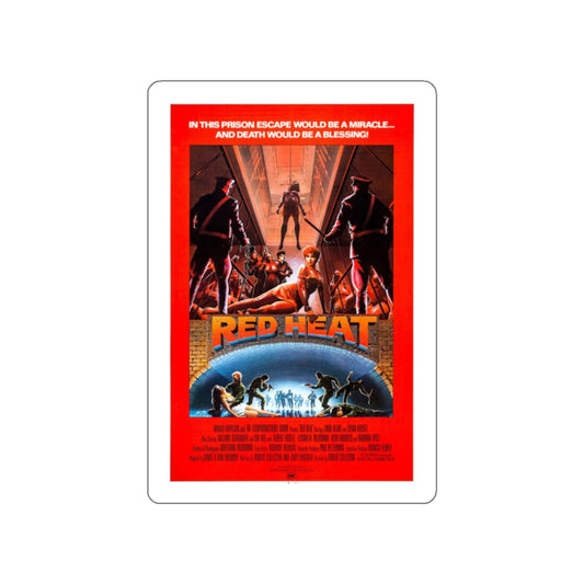 RED HEAT (2) 1988 Movie Poster STICKER Vinyl Die-Cut Decal-White-The Sticker Space