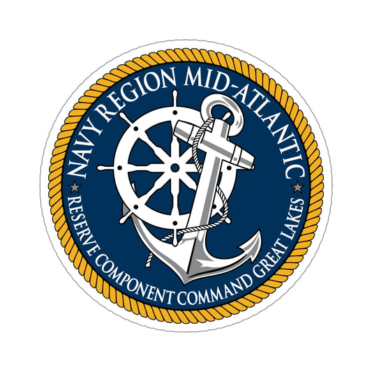 Reserve Component Comm Great Lakes Navy Reg Mid At (U.S. Navy) STICKER Vinyl Die-Cut Decal-6 Inch-The Sticker Space