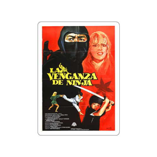 REVENGE OF THE NINJA (2) 1983 Movie Poster STICKER Vinyl Die-Cut Decal-White-The Sticker Space