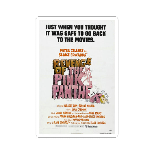 Revenge of the Pink Panther 1978 Movie Poster STICKER Vinyl Die-Cut Decal-6 Inch-The Sticker Space