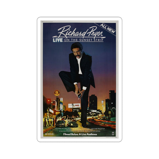 Richard Pryor Live on the Sunset Strip 1982 Movie Poster STICKER Vinyl Die-Cut Decal-6 Inch-The Sticker Space