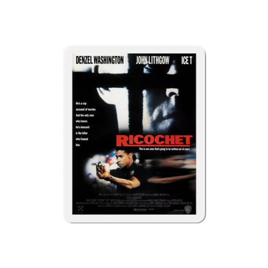 Ricochet 1991 Movie Poster Die-Cut Magnet-2" x 2"-The Sticker Space