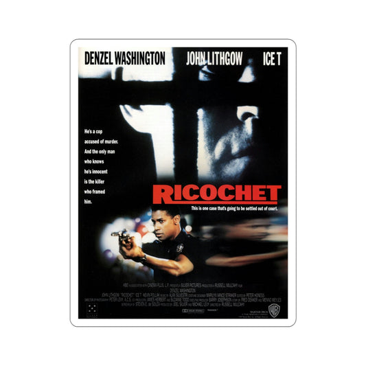 Ricochet 1991 Movie Poster STICKER Vinyl Die-Cut Decal-6 Inch-The Sticker Space