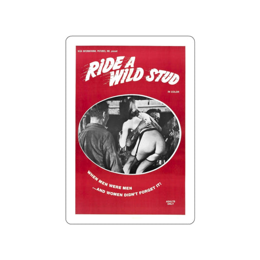 RIDE A WILD STUD 1969 Movie Poster STICKER Vinyl Die-Cut Decal-White-The Sticker Space