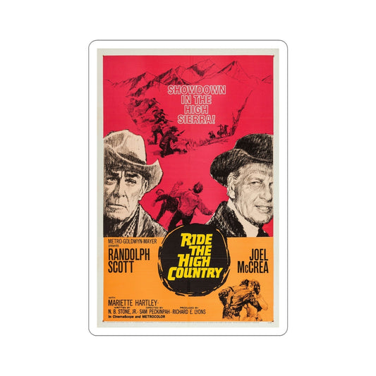 Ride the High Country 1962 Movie Poster STICKER Vinyl Die-Cut Decal-6 Inch-The Sticker Space