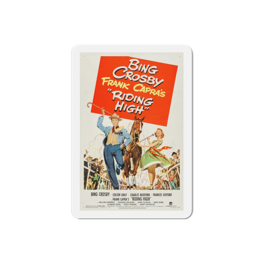 Riding High 1950 Movie Poster Die-Cut Magnet-2 Inch-The Sticker Space