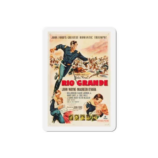 Rio Grande 1950 Movie Poster Die-Cut Magnet-2 Inch-The Sticker Space