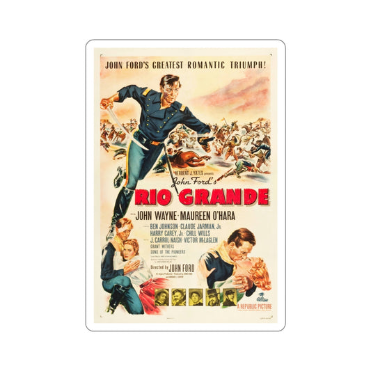 Rio Grande 1950 Movie Poster STICKER Vinyl Die-Cut Decal-6 Inch-The Sticker Space