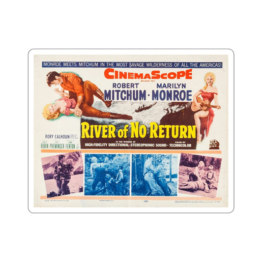 River of No Return 1954 Movie Poster STICKER Vinyl Die-Cut Decal-6 Inch-The Sticker Space