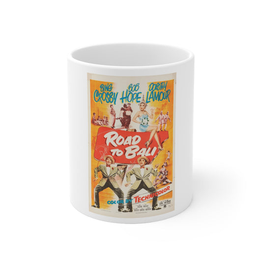 Road to Bali 1952 Movie Poster - White Coffee Cup 11oz-11oz-The Sticker Space