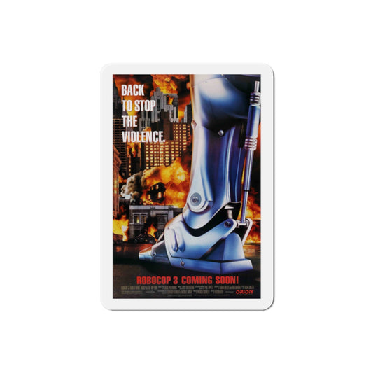 Robocop 3 1993 Movie Poster Die-Cut Magnet-2" x 2"-The Sticker Space