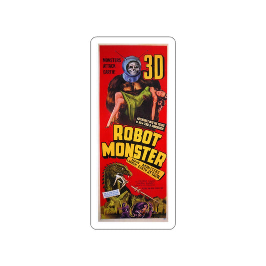 ROBOT MONSTER (3) 1953 Movie Poster STICKER Vinyl Die-Cut Decal-White-The Sticker Space