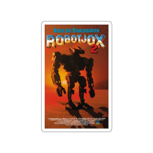 ROBOTJOX 2 (ROBOT WARS) 1993 Movie Poster STICKER Vinyl Die-Cut Decal-White-The Sticker Space