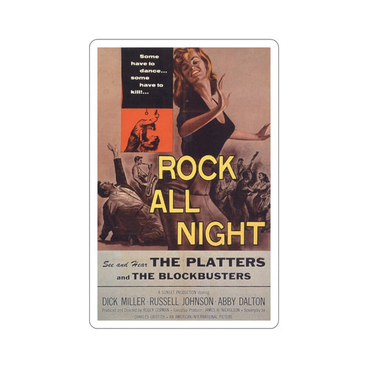 Rock All Night 1957 Movie Poster STICKER Vinyl Die-Cut Decal-6 Inch-The Sticker Space